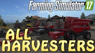 All Harvesters Garage Tour | Talking About Them | Farming Simulator 2017 | PS4 | Xbox One screenshot 2