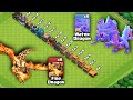 Azure Dragon vs Super Dragon vs Every Town Hall - Clash of Clans