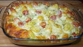 Easy Casserole recipe | Baked Potato Broccoli Casserole and Cheese Recipe | Potato Casserole