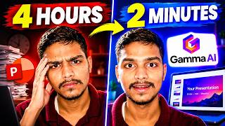 STOP Making PPTs Manually! ❌ Create Presentation in 2 Mins with FREE AI (Gamma AI Tutorial)
