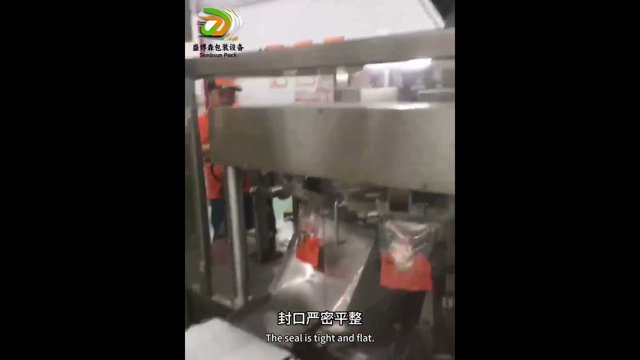 Rotary pre-made bag packaging machine - small bags of materials into large packaging bags