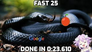 100 Apples in 02:06.350 by R2a1m7b5o908 - Google Snake - Speedrun