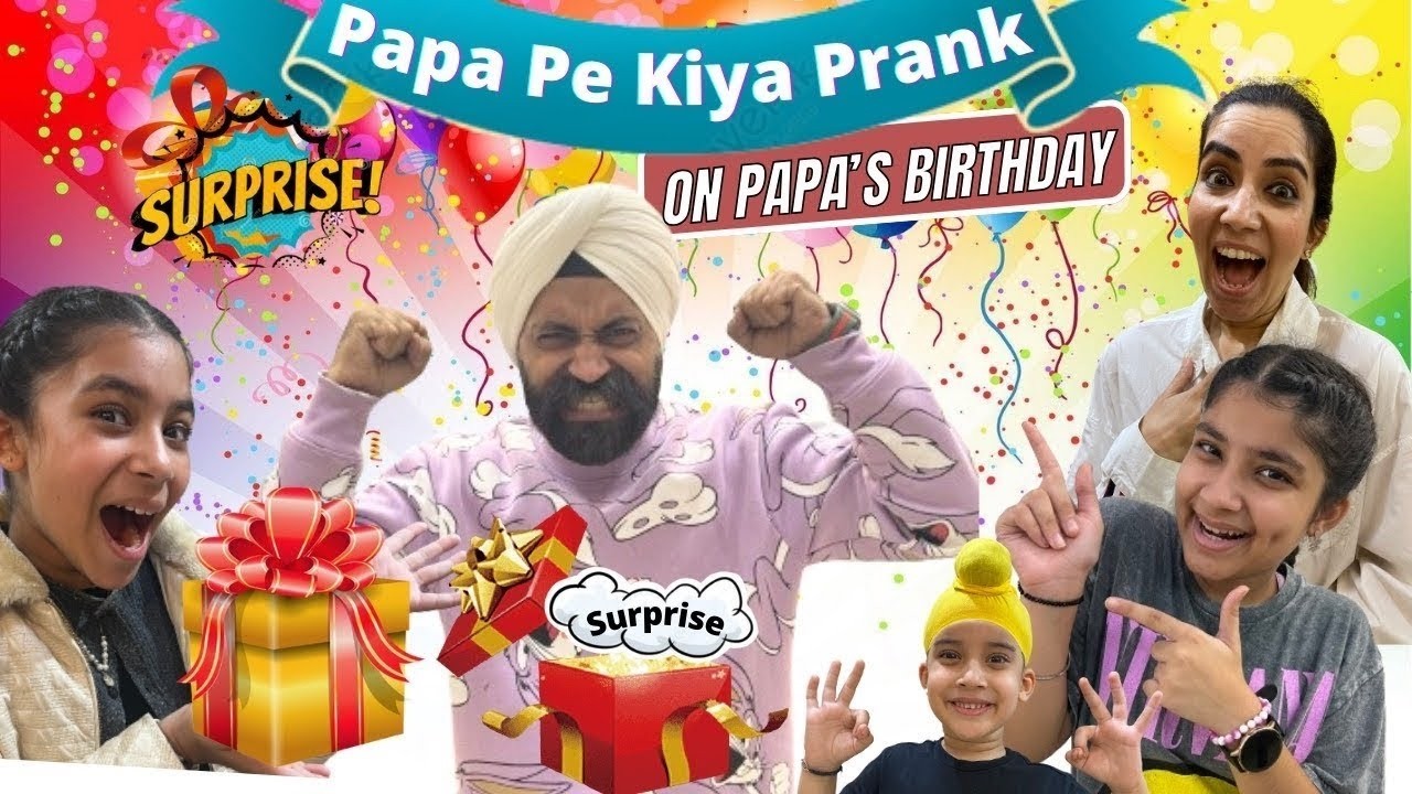 Papa Pe Kiya Prank - On Papa’s Birthday | RS 1313 LIVE | Ramneek Singh 1313