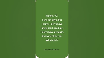 I am not alive, but I grow; I don