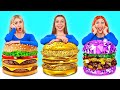 ريتش مقابل بروك مقابل تحدي غيغا للأغذية الغنية | مواقف طعام مضحكة Multi DO Fun Challenge