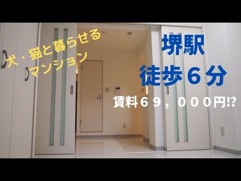 【大阪　堺駅の賃貸紹介】ペットと暮らせる駅徒歩６分の１LDKマンション
