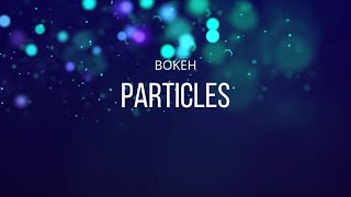 Colorful Particles Bokeh Light Background