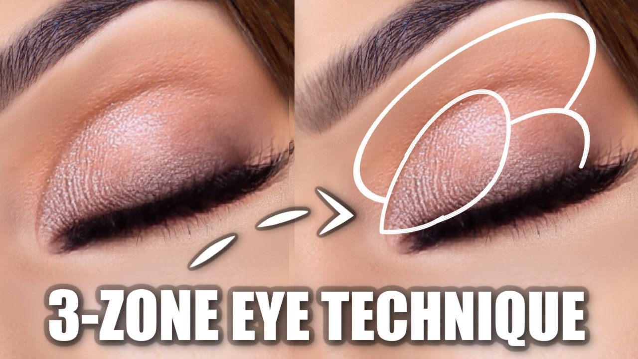 The Three-Zone Technique: Easy Glam Eye Makeup (No Over-Blending!)