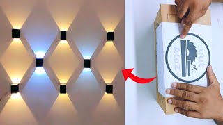 How To Make Wall Lamp Packing Antique Wall Lamp | Diy Wall Light Parcel Packing Your House Wall