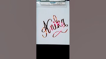 Anika 🥰 beautiful name #comment your name #art #calligraphy #youtubeshorts #shortvideos #shorts