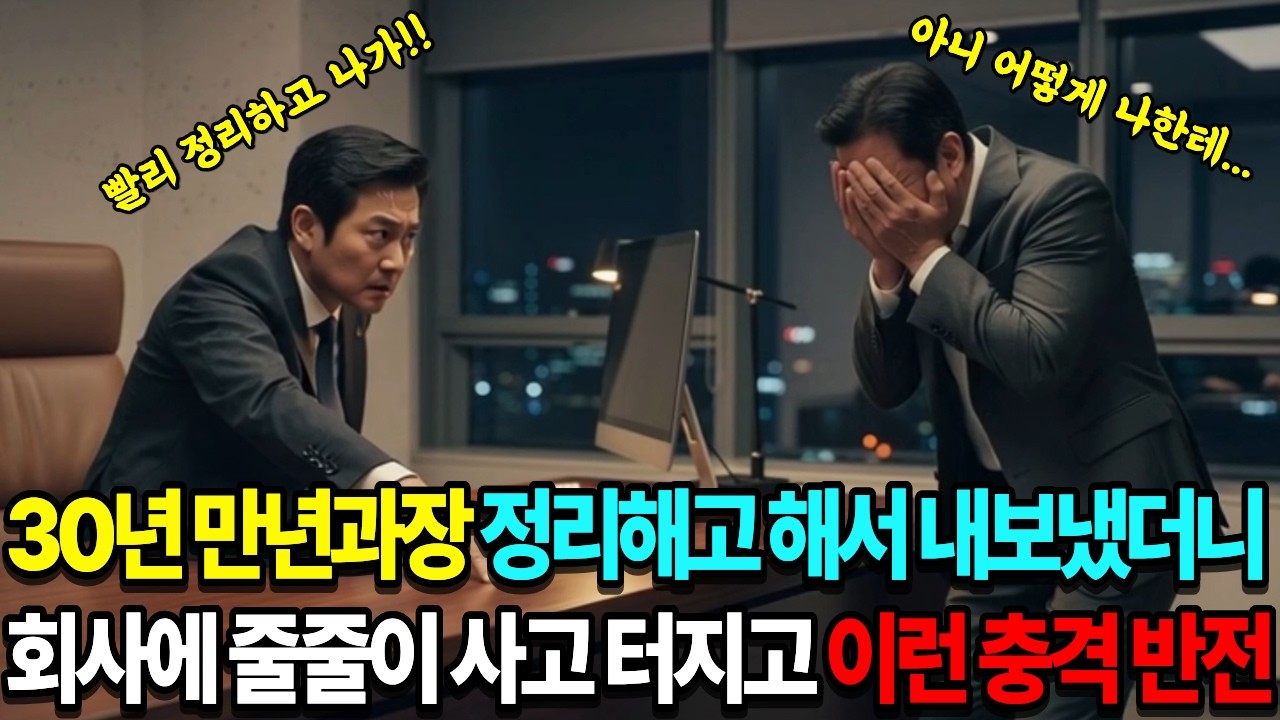 30년 만년과장 정리해고 해서 내보냈더니 회사에 줄줄이 사고 터지고 이런 충격 반전ㅣ시니어사연ㅣ감동사연ㅣ인생사연ㅣ오디오북ㅣ사연라디오ㅣ반전드라마