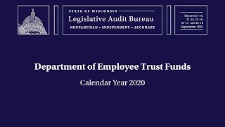 Reports 21-14 through 21-18 Wisconsin Retirement System and Retiree Life Insurance Programs