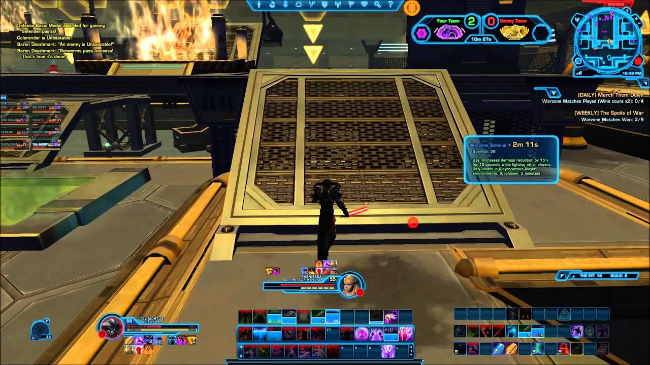 SWTOR PVP Sith Sorcerer Lightning Spec