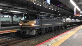 JR貨物 日鐵レール輸送 8090レ EF66-27号機 チキ9B 【山陽本線・岡山駅構内】