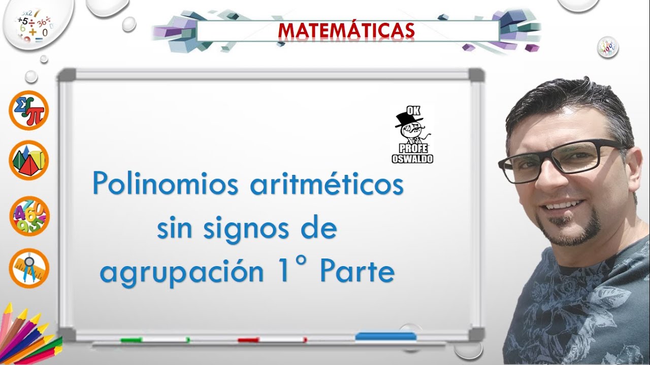 Polinomios aritméticos sin signos de agrupación 1° parte - YouTube