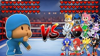 Pocoyo Vs All Sonic Characters Meme Battle