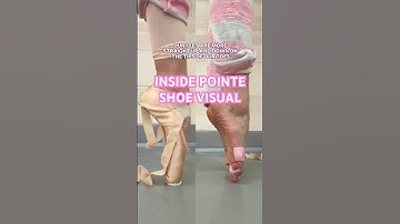 INSIDE POINTE SHOES #ballerina#visual#pointeshoes#dancer#reality#explained#athlete#insidelook