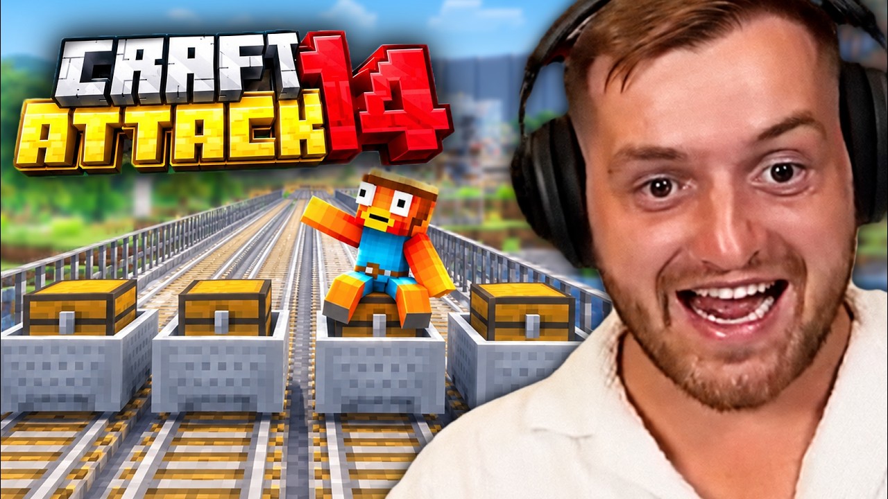 🤯🤣 Minecraft LEGENDEN FAIL??? Riesige ZUGSTRECKE für den STEIN TRANSPORT!! | Craft Attack 14 | #10