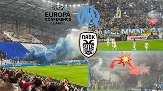 COMPLÈTE CHAOS COLISSION DE ULTRAS & GOAL PAYET l L’OM - PAOK (2-1) I Conference League