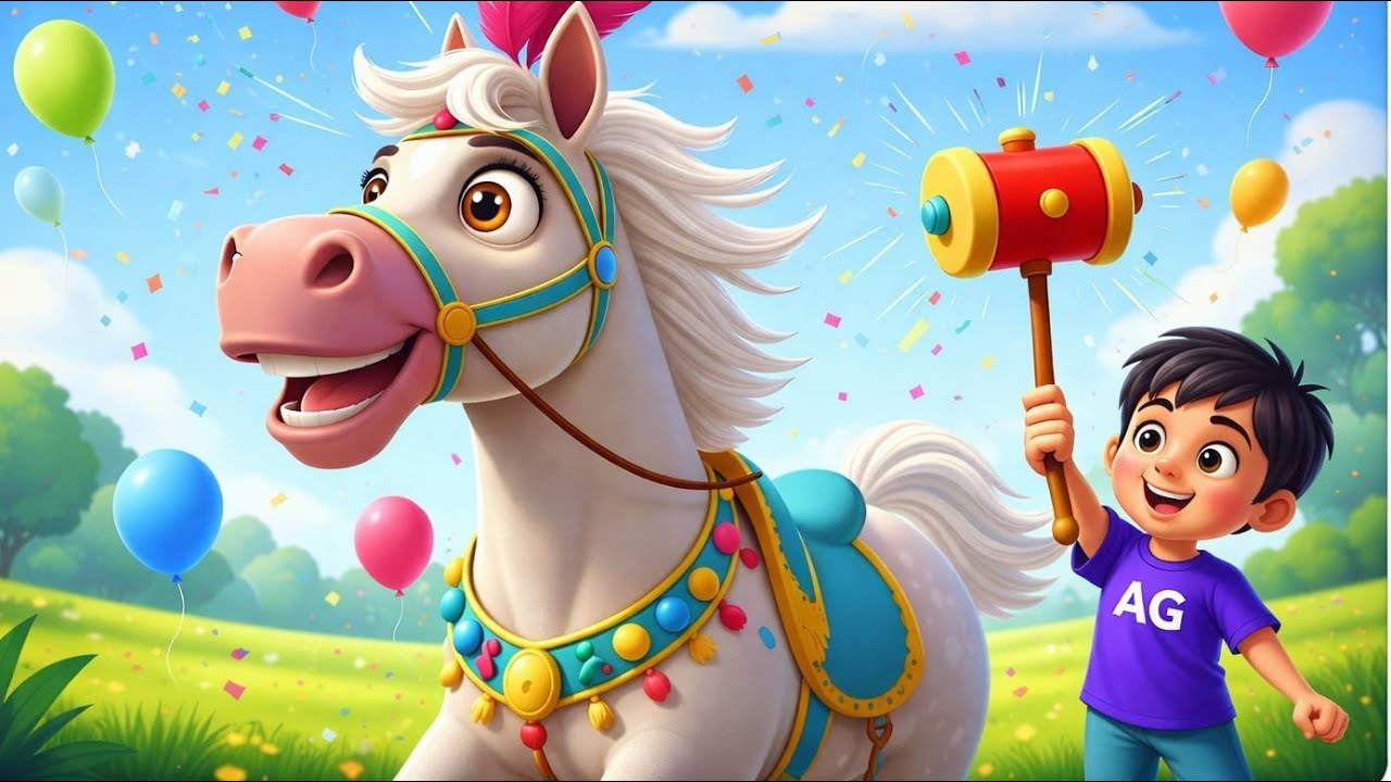 Lakdi Ki Kathi Kathi Pe Ghoda 🐎 | Hindi Nursery Rhyme | 