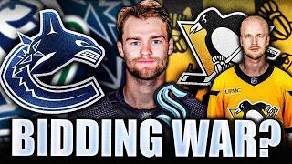 SHANE WRIGHT TRADE UPDATE: PENGUINS & CANUCKS BIDDING WAR FOR KRAKEN FORWARD? 3-WAY TRADE?