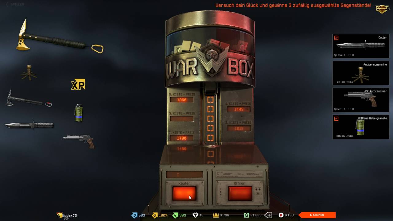 Warface Gold Tactical Axe