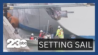 Cruise ship Ruby Princess sets sail