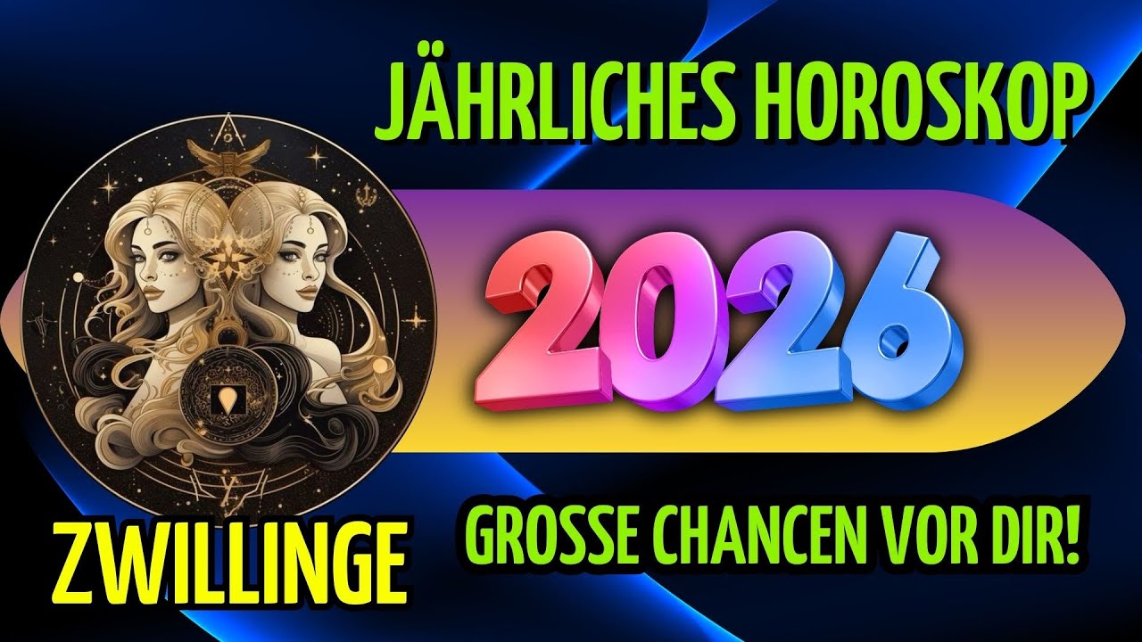 ZWILLINGE HOROSKOP 2026 \ Dein Jahr voller Chancen, Abenteuer und Wachstum!