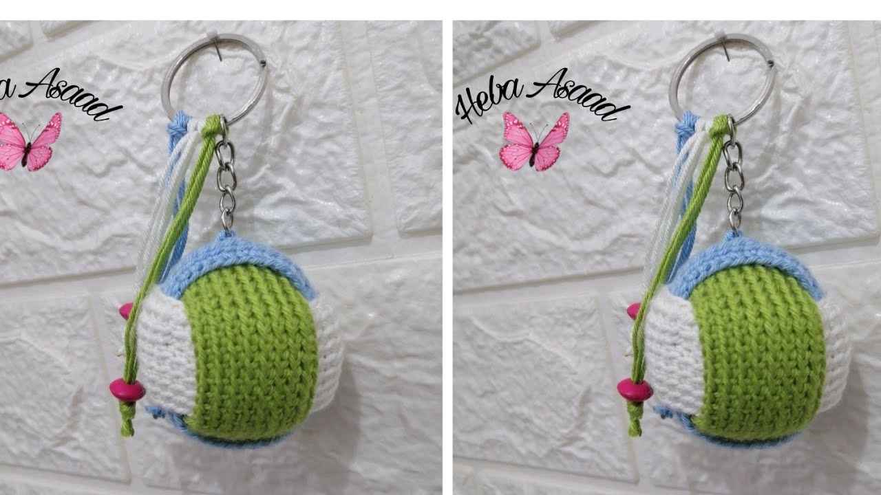 كروشيه ميداليه مفاتيح سهله وسريعه/Crochet Medal Keys