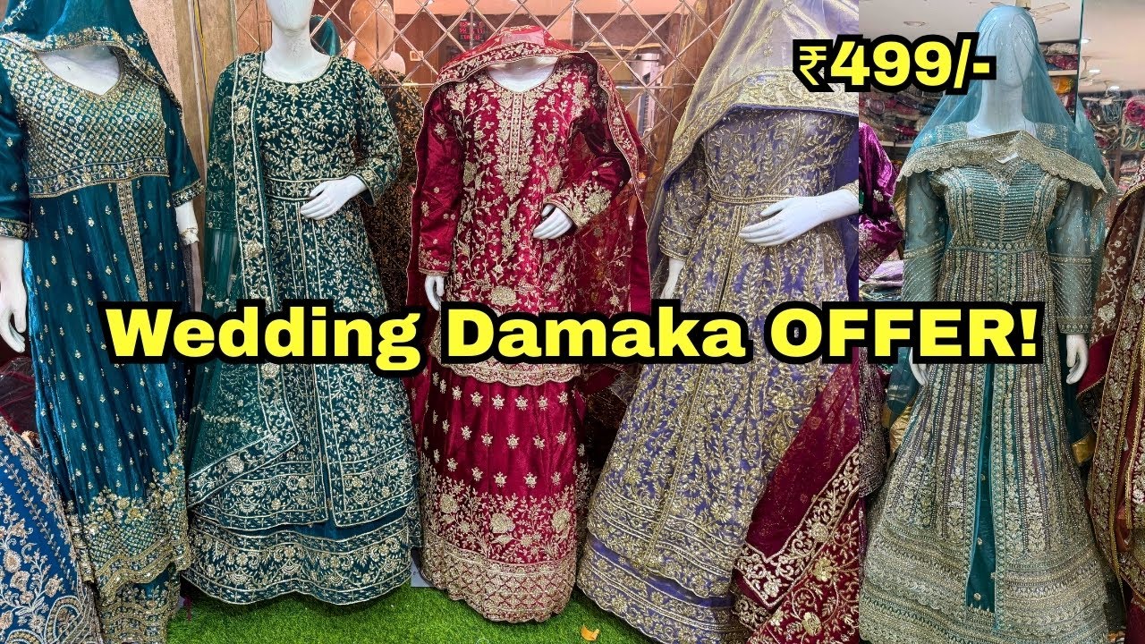 ₹13000 Me Shaadi & Valima COMBO! With Stitching😱| Hyderabad Shopping