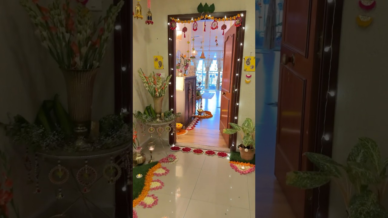 Diwali Decor 2024✨ #shorts #youtubeshorts #diwalicelebration #diwalidecor #rangoli #homedecor