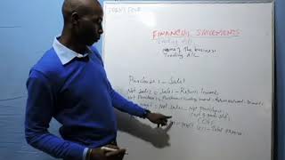 Form Four   Business Studies -(Financial Statements)