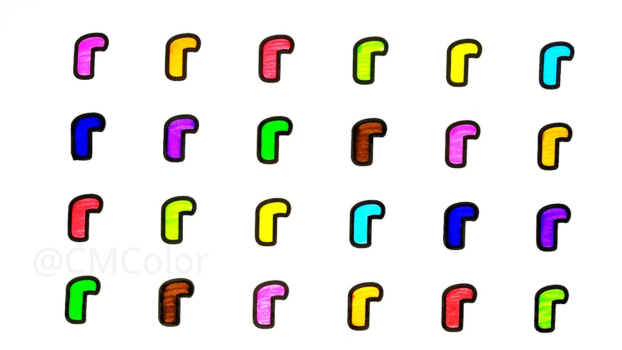 Learn Small Letter 'r' | Alphabet Tracing and Coloring Activity