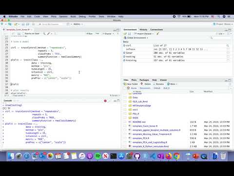 Binary classification, sonar data, rock or metal