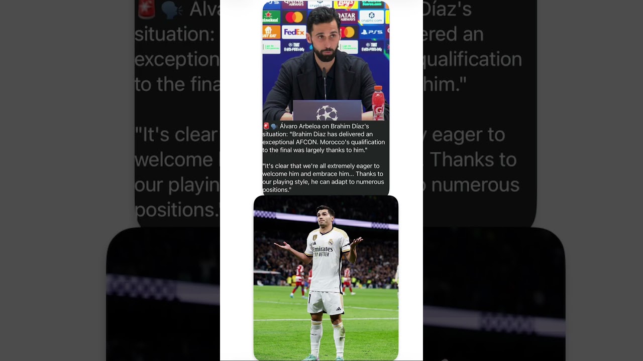 Real madrid coach about brahim diaz 