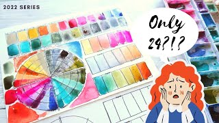 Creating a Limited 24 Watercolor Palette- A Different Approach