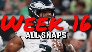 Nolan Smith Week 16: All Snaps