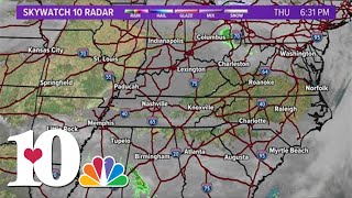 A strong cold front moves in Saturday bringing the potential for heavy rain, gusty winds & strong st