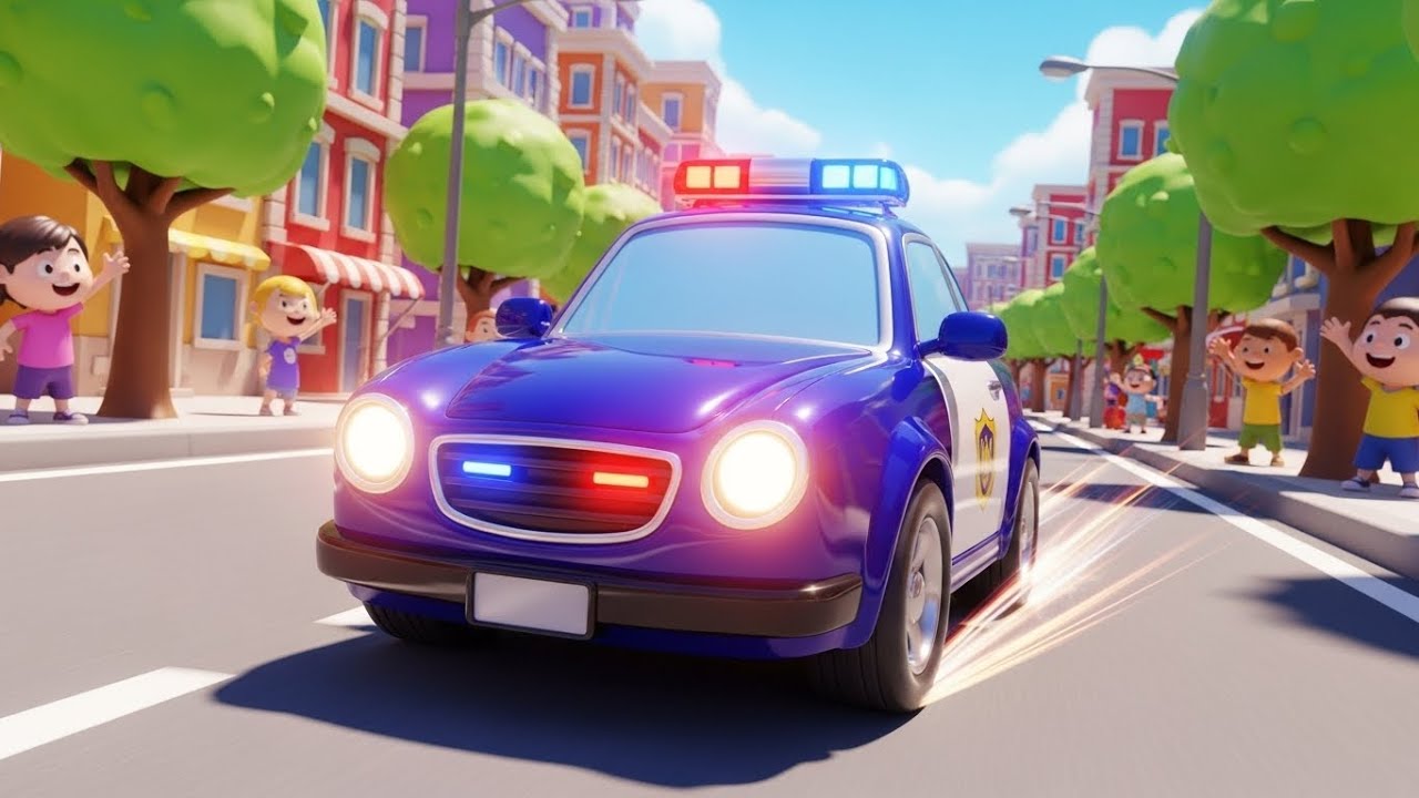 Police Car ABC Patrol Song for Kids | ABC Song for Kids, Alphabet Learning Nursery Rhymes Baby Songs