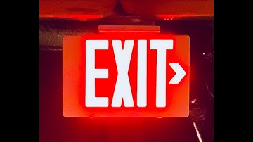 Exit Sign Setup 1