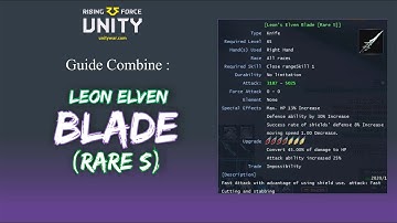 RF Unity - TUTORIAL COMBINE LEON ELVEN BLADE (Rare S) Simple !!