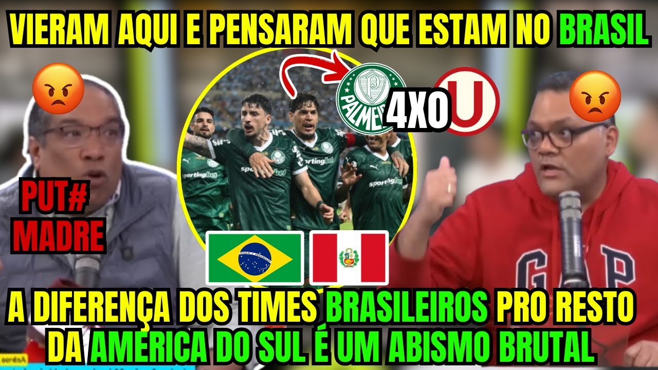 MIDIA PERUANA ENLOUQUECIDOS COM A GOLEADA DO PALMEIRAS EM CIMA DO UNIVERSITARIO DO PERU...