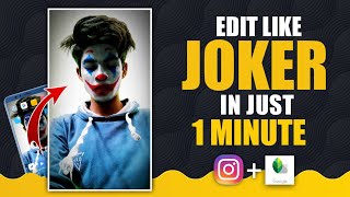 Phone Se 1 MINUTE Me Joker Face Editing Kaise Karein | Best Joker Editing Trick In Mobile screenshot 5