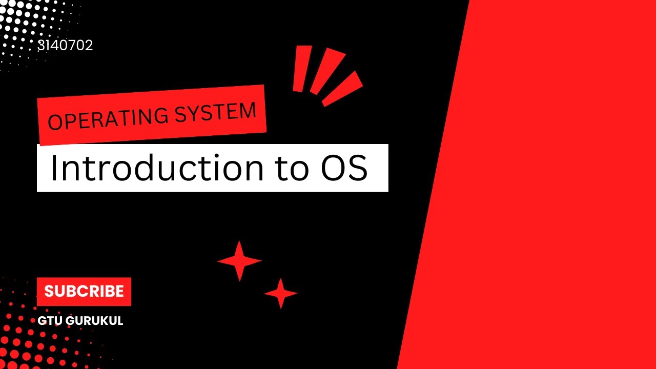 Lec - 01 | Introduction to OPERATING SYSTEM | Types of OS | GTU Syllabus | 3140702 | GTU Gurukul