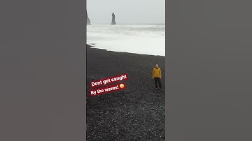 Thumbnail of Insane 😱 waves in Reynisfjara #Iceland 🌊 | #travel #travelvlog #jeoandjohi #shorts #filipino #wow