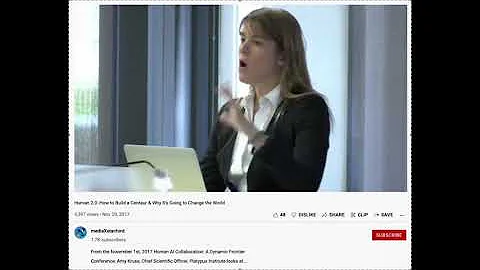 Clip: 2017 Amy Kruse, Former DARPA, On Human Wetwa...