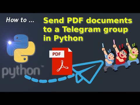 How to send a PDF document to a Telegram group in Python