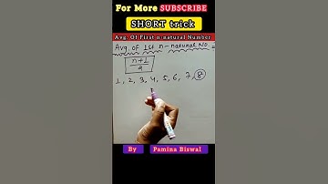 short trick for competitive exam👍| Average of first n natural numbers😊👍#shorts #odiaexplanation