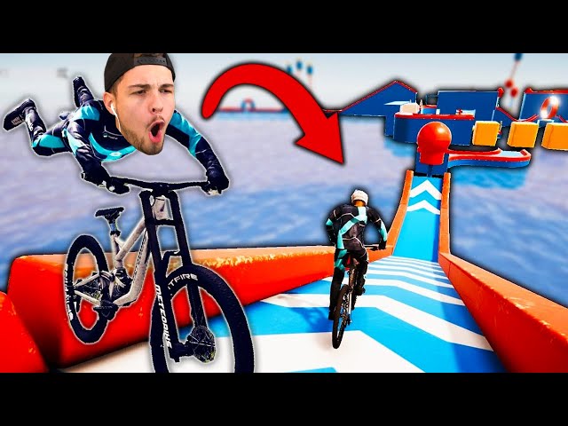 Der NINJA WARRIOR Fahrrad LOOPING! - Fahrrad Simulator - Deil 2 #Actio