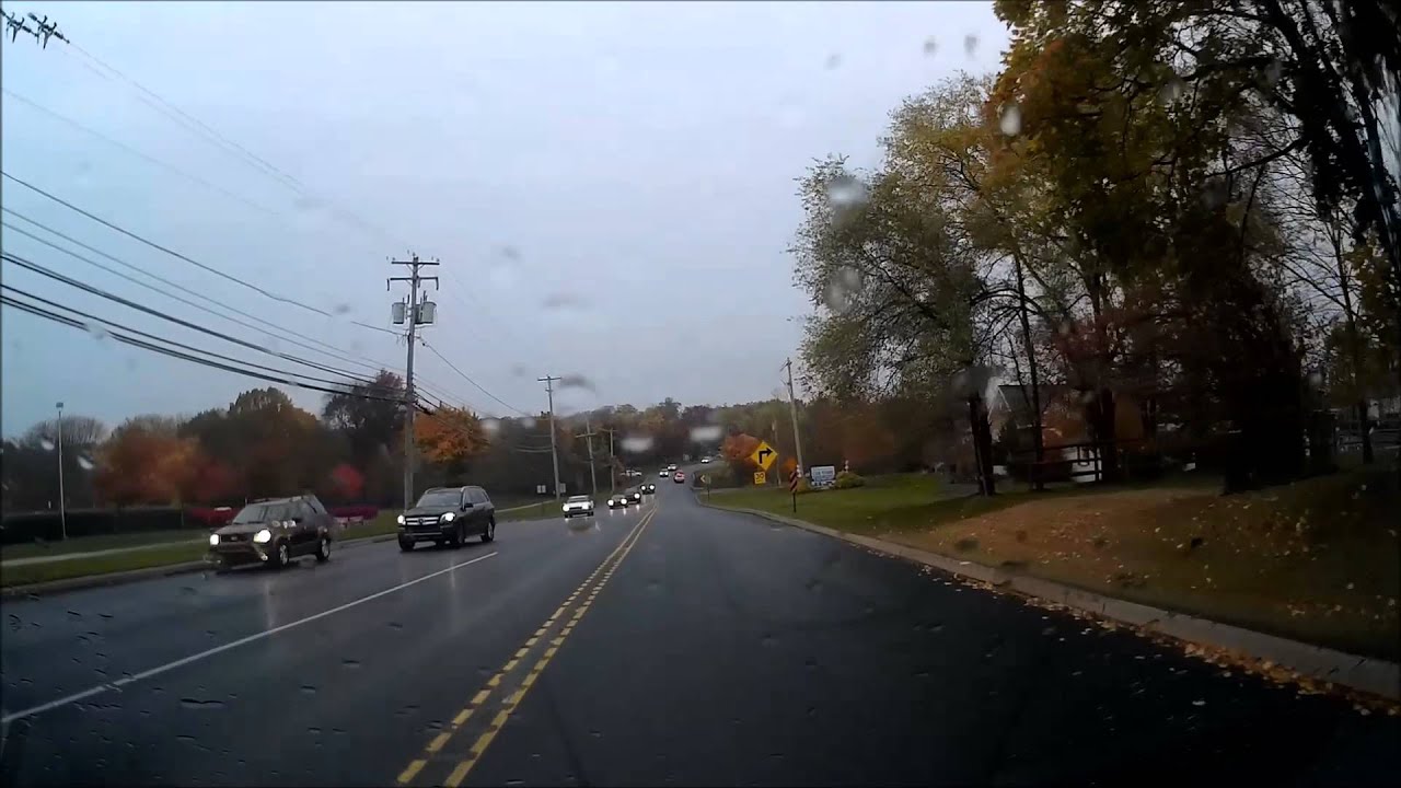 Rain and Traffic through Harleysville PA YouTube